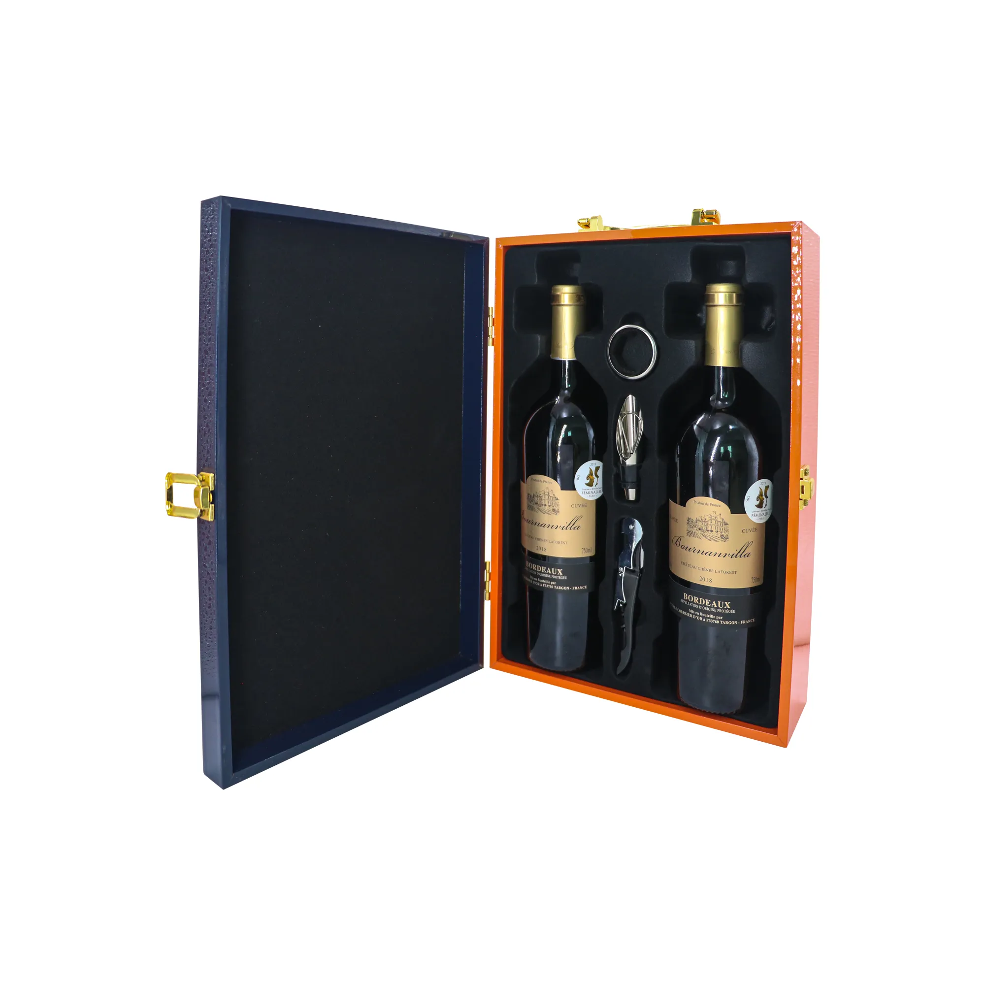 High quality bulk wooden wine boxes custom packaging box for wine bottle gift boxes