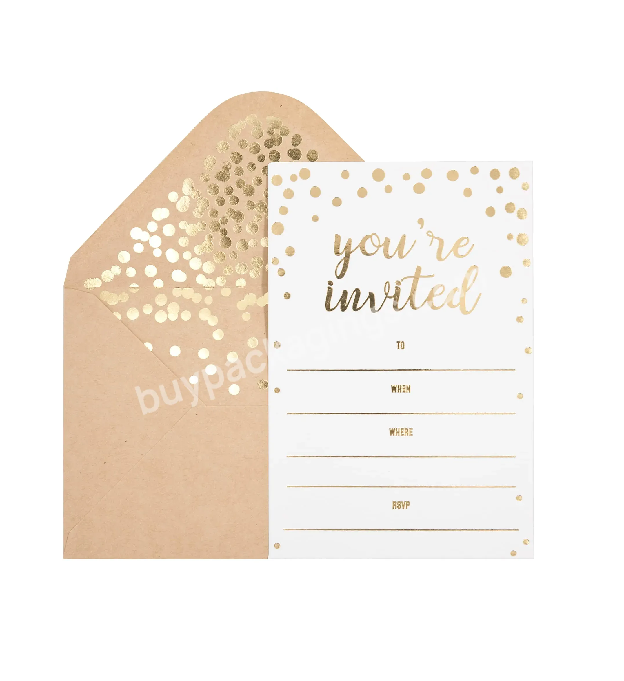 High Quality Business Card Wedding Card Thank You Card Double Side Foil Logo Embossed Art Paper Sleeve Offset Printing