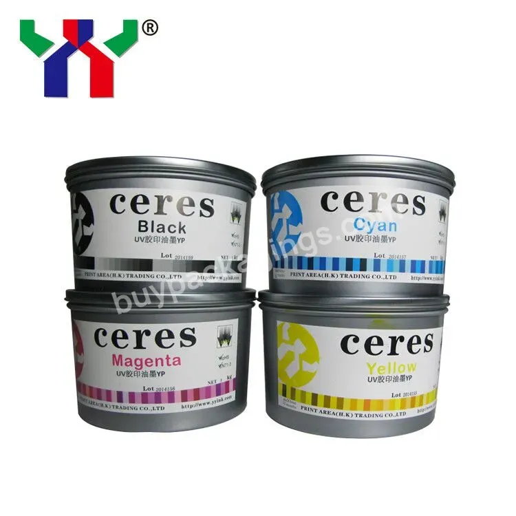 High Quality Ceres Uv Offset Printing Ink Yp For Plastic,Cyan,1kg/can