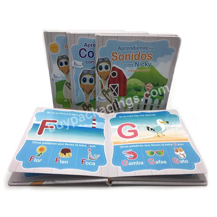 High quality child book kids Children English Short Story Round Corner Board Book Children' Board Book Printing Service