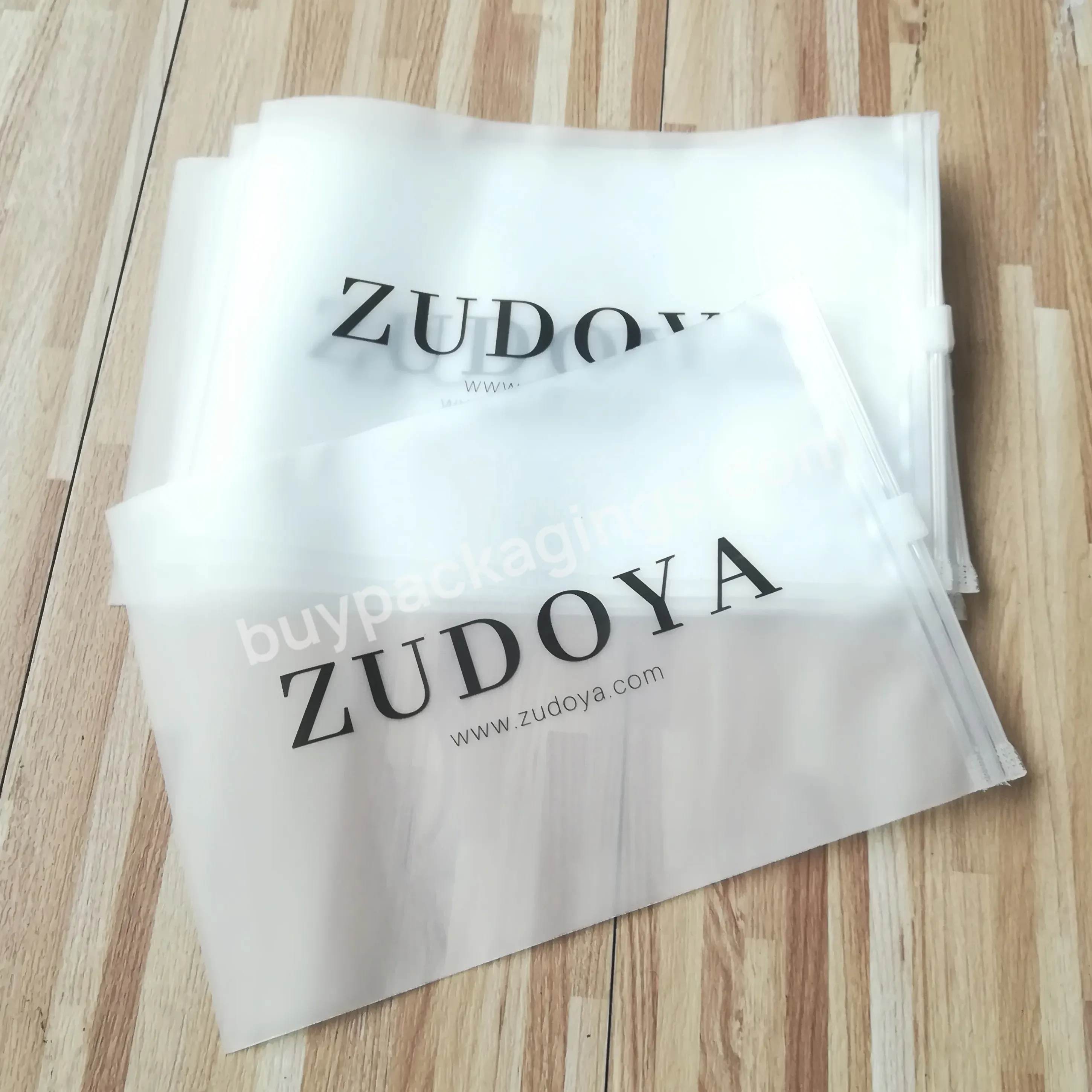 High Quality China Cheap Clear Pe Cloth Bag Summer Wear Bag With Zip