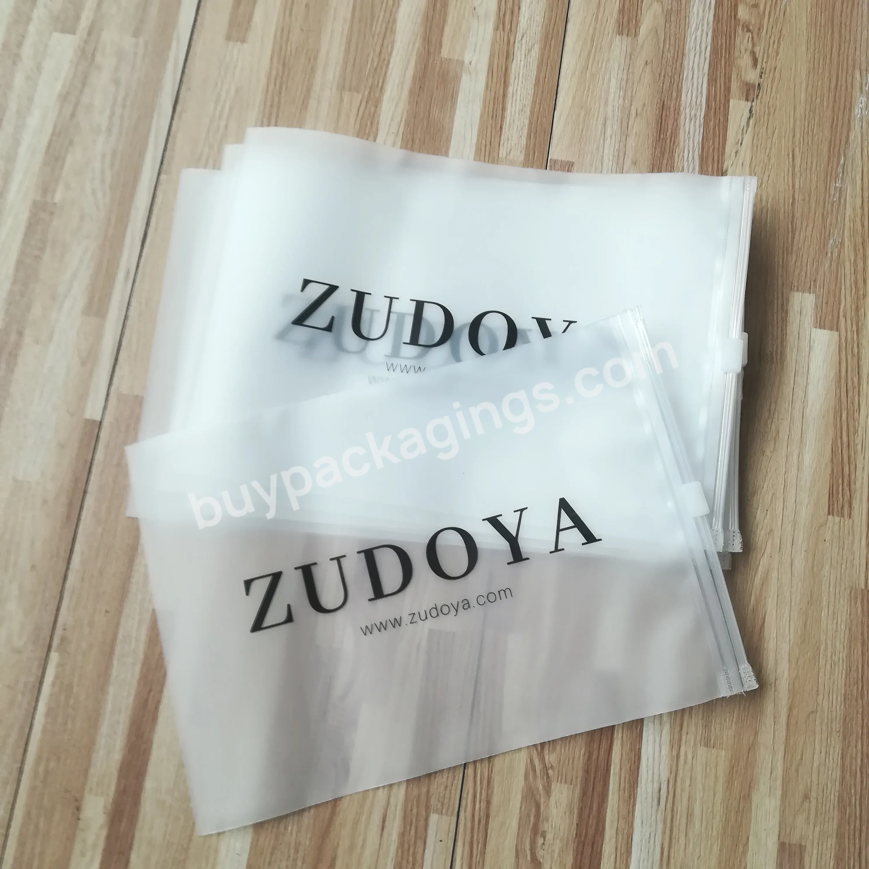 High Quality China Cheap Clear Pe Cloth Bag Summer Wear Bag With Zip