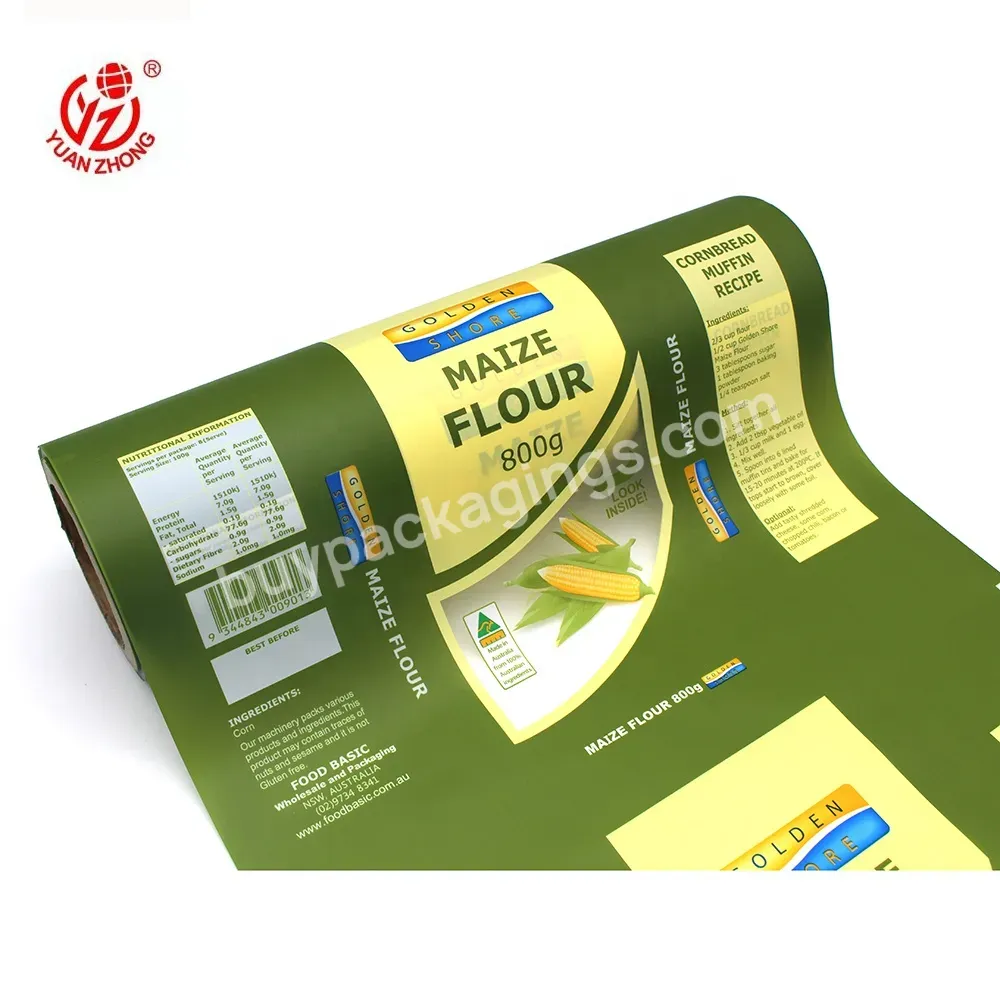 High Quality Chinese Supply Custom Colorful Printing Food Plastic Packaging Film Roll