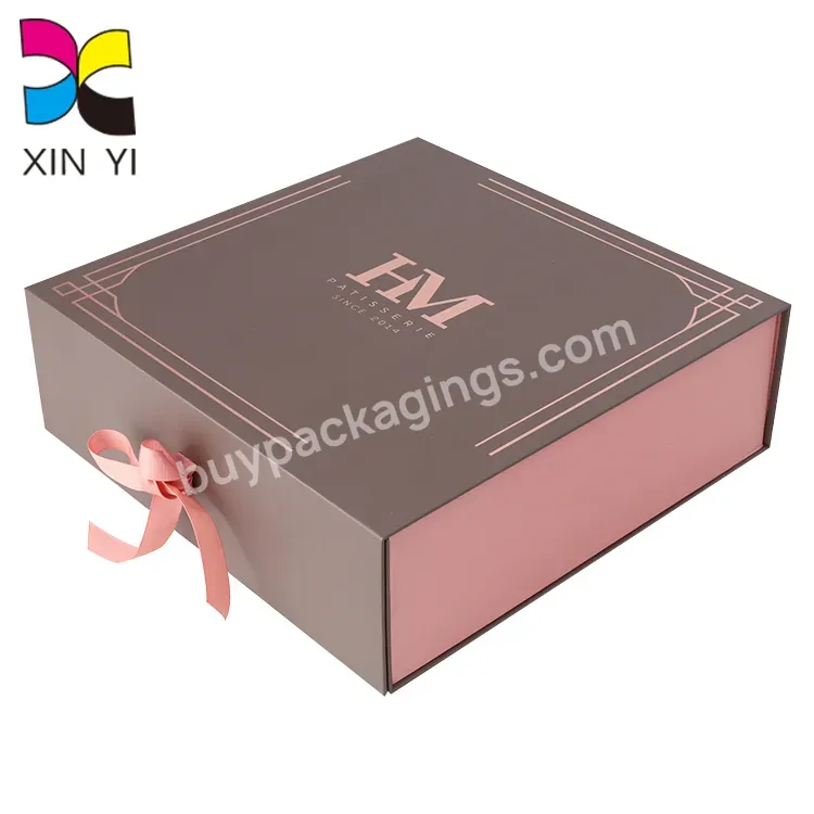 High Quality Collapsible Ribbon Magnetic Box Magnet Cardboard Box Gift Boxes