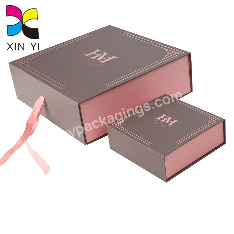 High Quality Collapsible Ribbon Magnetic Box Magnet Cardboard Box Gift Boxes