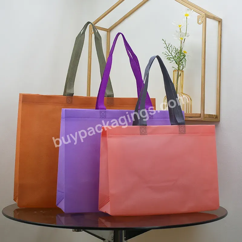 High Quality Colorful Fashionable Colorful Eco Friendly Materials Large Capacity Recycle Foldable Non Woven Clothes Shopping Bag