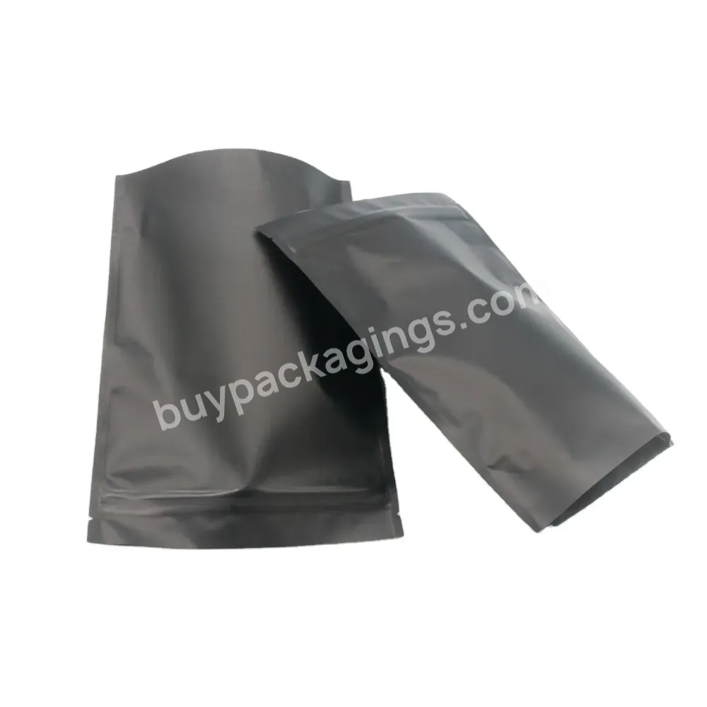 High Quality Colors Matte Metallic Aluminum Foil Stand Up Pouches Resealable Zip Lock Mylar Food Packaging Bags