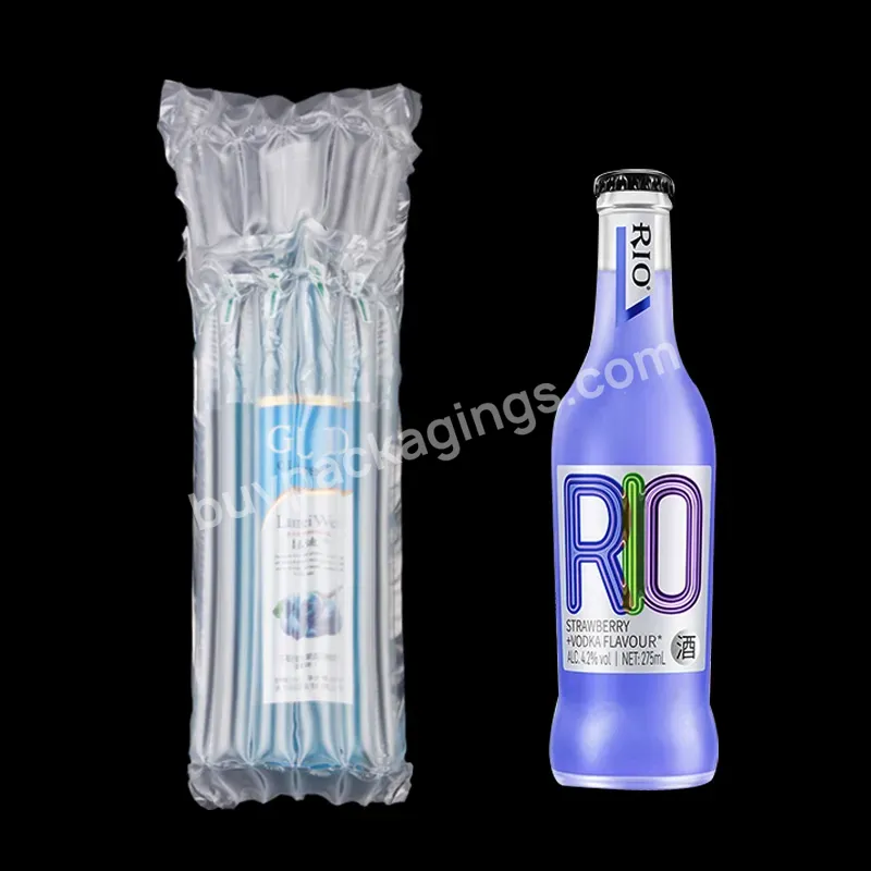 High Quality Columns Plastic Film Roll Inflatable Column Red Wine Bubble Column Buffer Bag Inflatable Air Bags For Wine Bottle