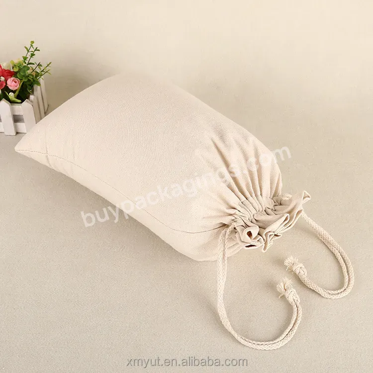 High Quality Control Cotton Bag Cotton String Bag Drawstring Cotton Bag