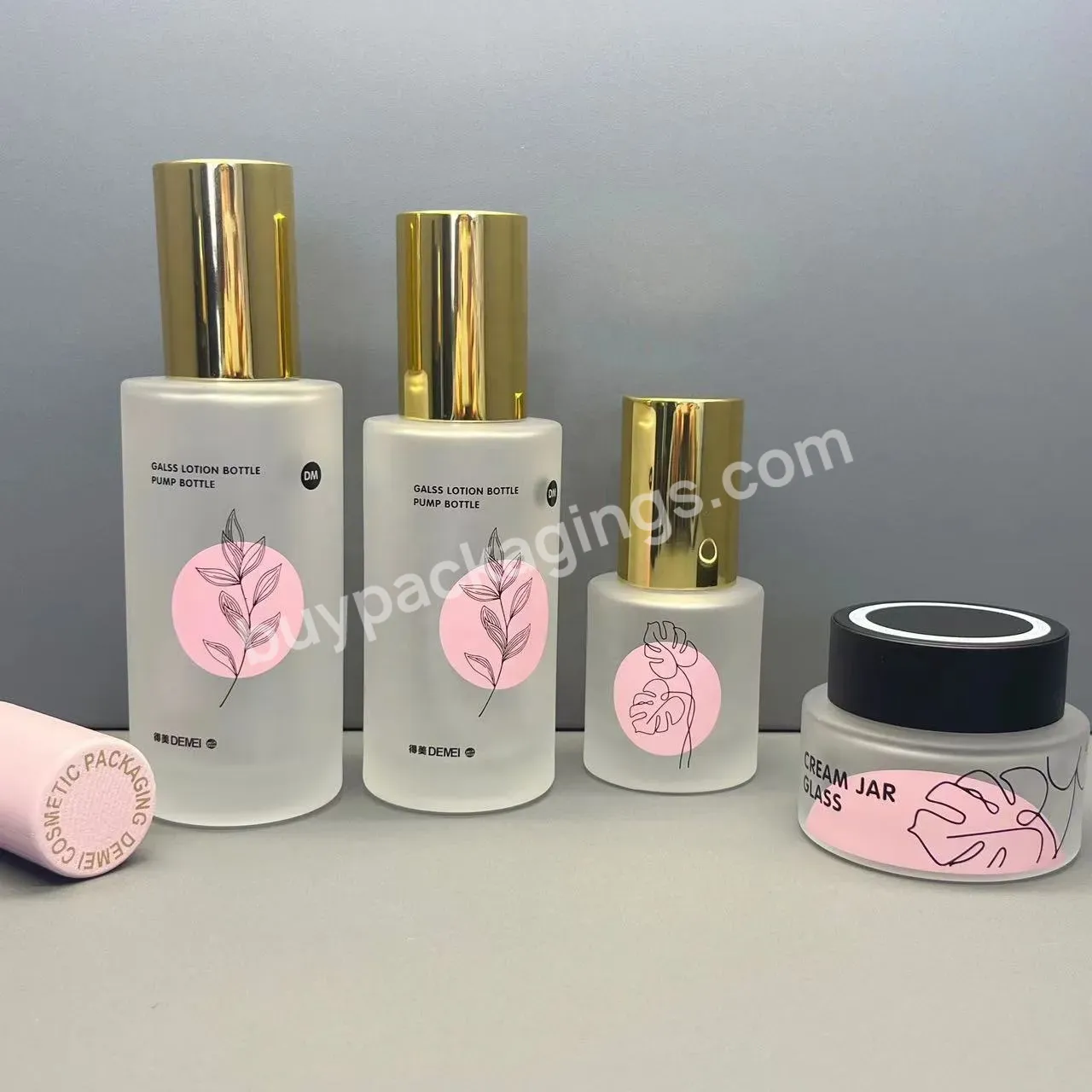 High Quality Cosmetic Glass Cream Jar With Lid Cosmetic Packaging 50ml 30ml Jar
