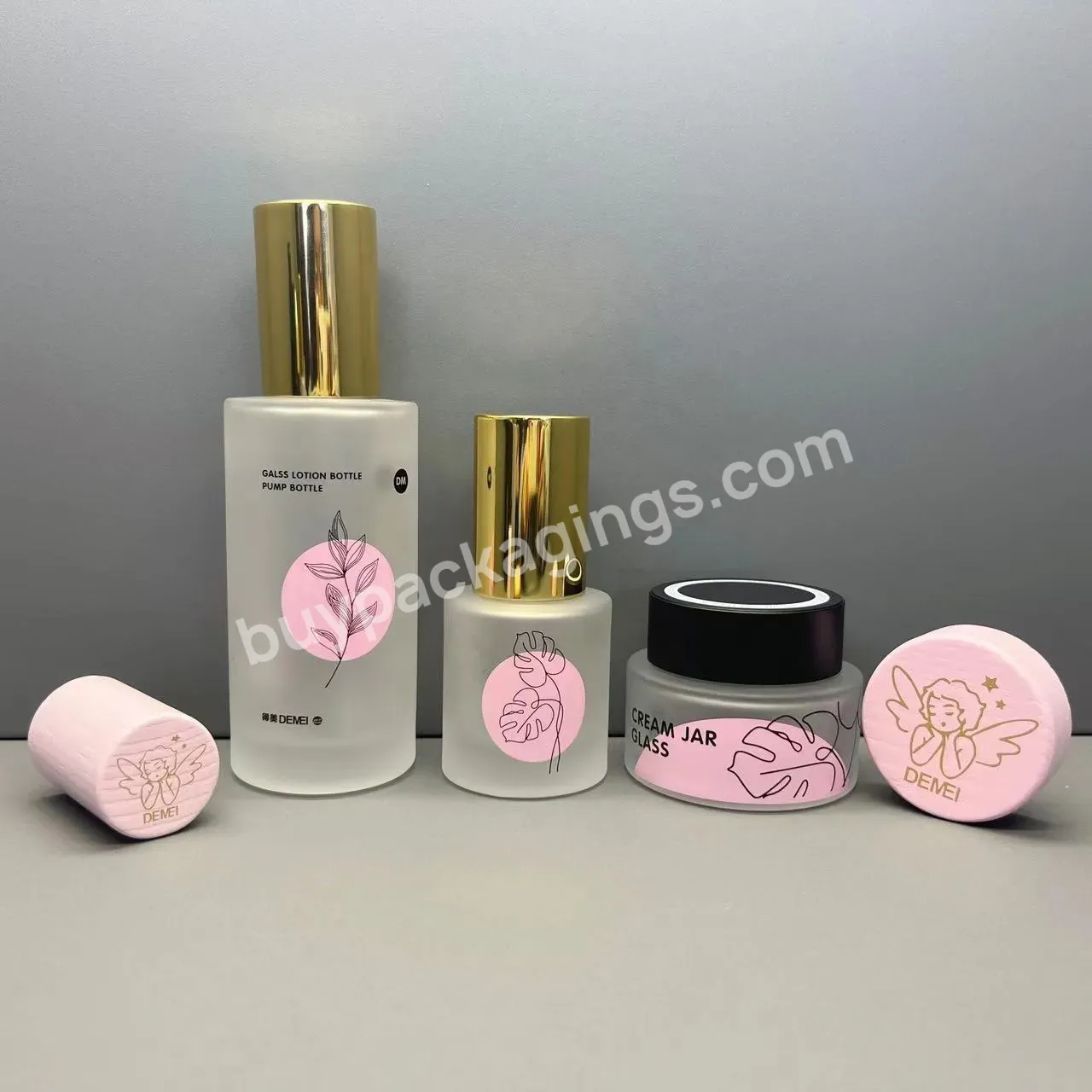 High Quality Cosmetic Glass Cream Jar With Lid Cosmetic Packaging 50ml 30ml Jar
