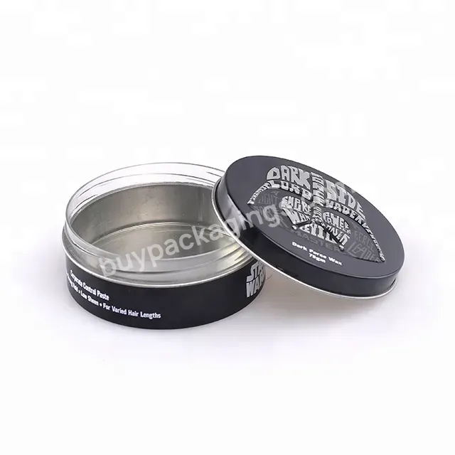 High Quality Cosmetic Small Tin Case Custom Round Pomade Shoe Polish Tin Can Metal Packaging Wholesale