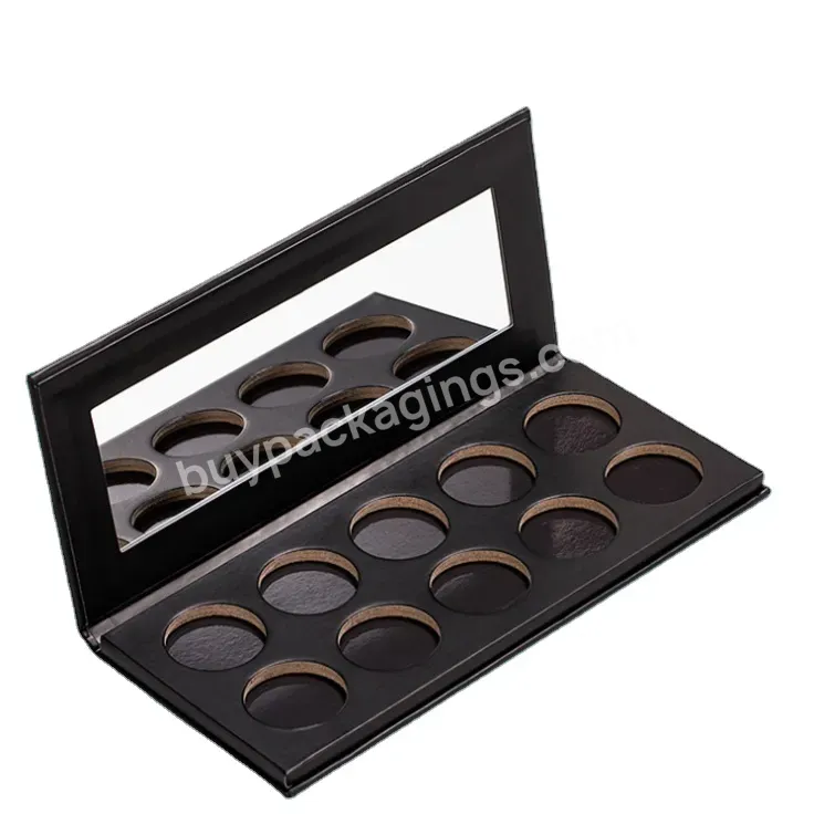 High Quality Custom 10 Color Eyeshadow Palette Private Label Eyeshadow Palette Container Packaging Box Palette Eyeshadow