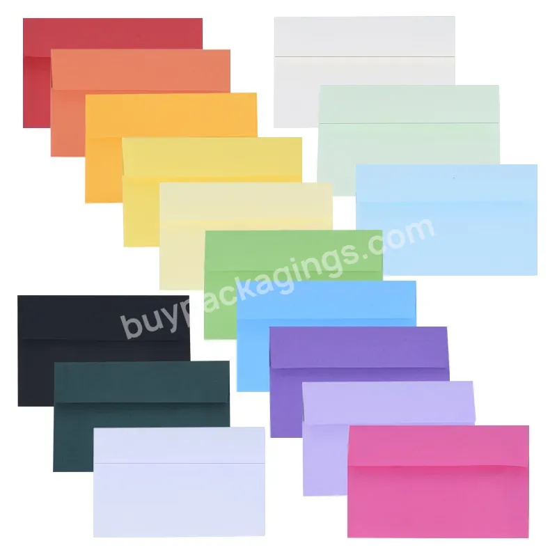 High Quality Custom All Colorful Gift Paper Envelope Thank You Card Wedding Invitation Paper Envelope