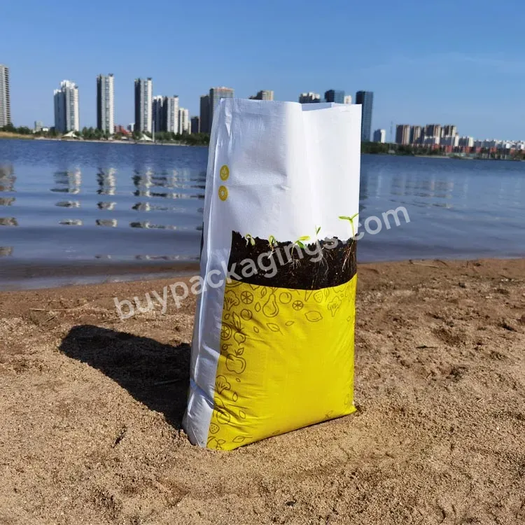 High Quality Custom Bopp Laminated Pp Woven Plastic Fertilizer Packaging Bag With Pe Liner Bag 25kg 50kg