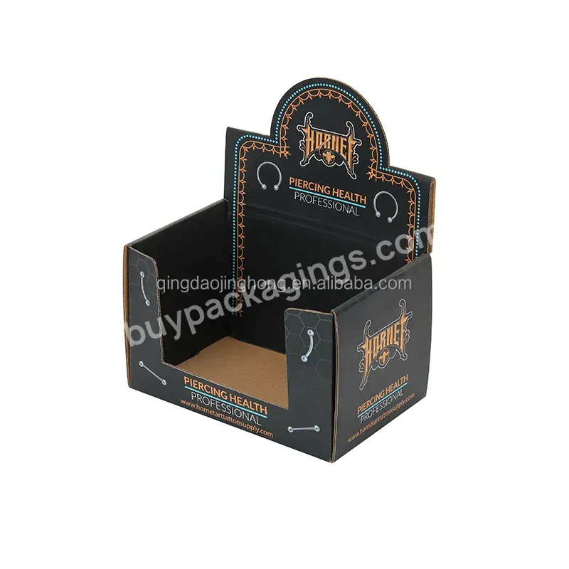 High Quality Custom Color Printing Retail Promotion Folding Cardboard Paper Pdq Counter Top Display Stand