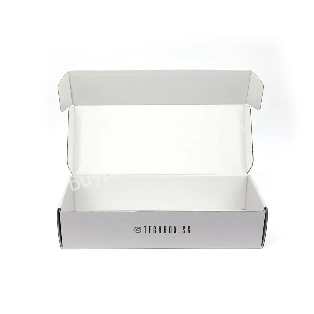High Quality Custom Design Logo Shipping Boxes White Corrugated Cardboard Packaging Box