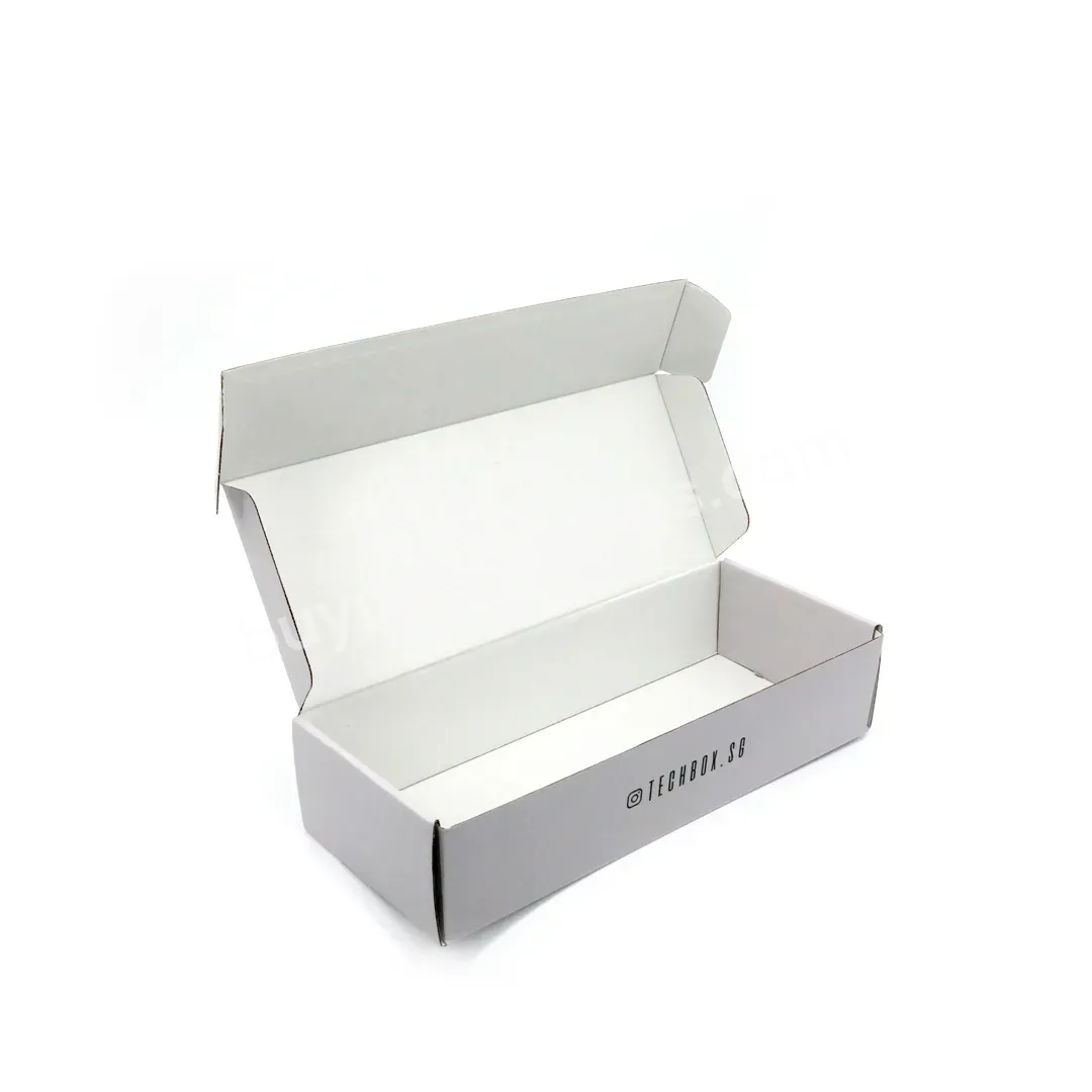 High Quality Custom Design Logo Shipping Boxes White Corrugated Cardboard Packaging Box