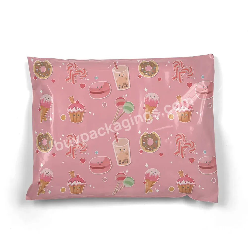 High Quality Custom Design Poly Mailers Shipping Bag Eco-friendly Pink Co-ex Ldpe Envelopes Mailing Bag For Clothing