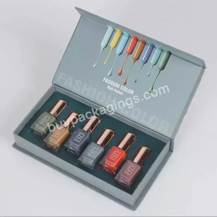 High Quality Custom Gift Box Magnetic Nail Polish Box Nail Polish Packaging Box