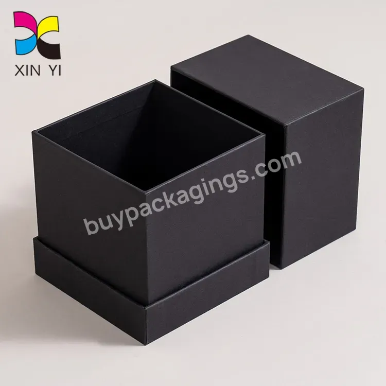 High Quality Custom Gift Box Packaging Christmas Gift Box Black Gift Box For Candles