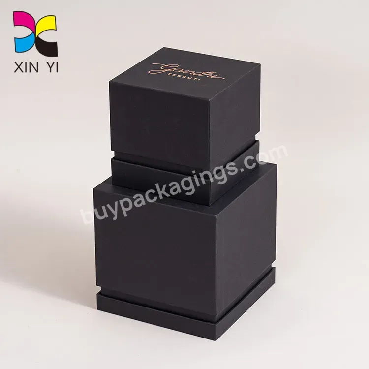 High Quality Custom Gift Box Packaging Christmas Gift Box Black Gift Box For Candles