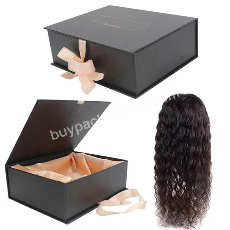 High Quality Custom Hair Bundles Packaging Boxes Extension Pink Bags with Product Package Gift Box Cosmetic Recyclable Accept
