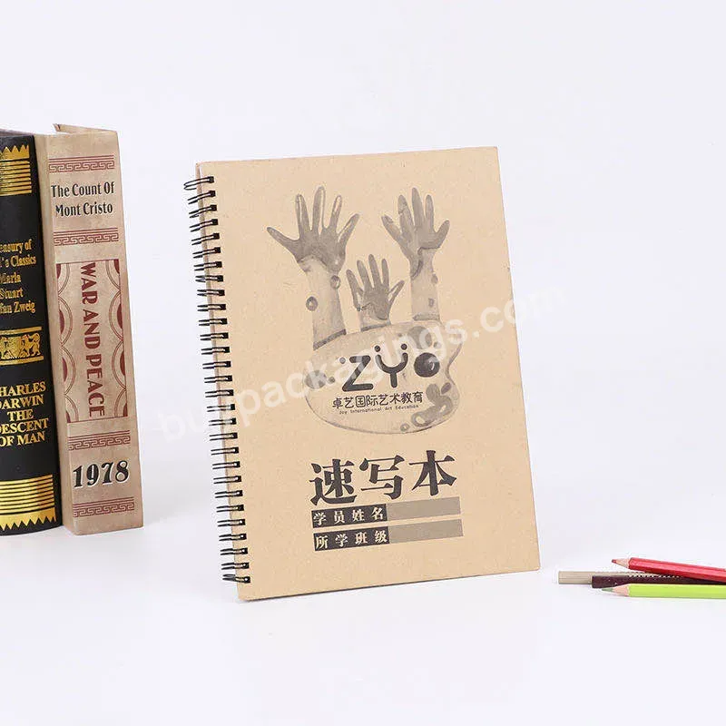 High Quality Custom Hardcover Spiral Blank A4 A5 A6 Drawing Pad Sketch Book Sketchbook