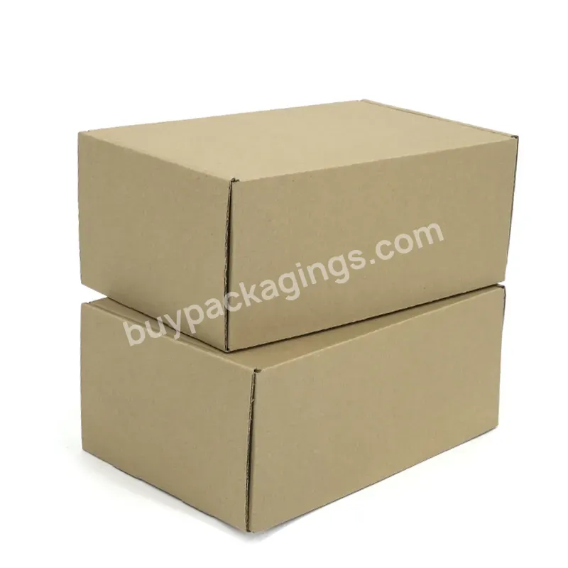 High Quality Custom Logo Brown Shipping Box E Flute Corrugated Cardboard Mailer Box