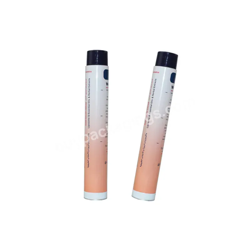 High Quality Custom Logo Cosmetic Packaging Tube Dia28 Dia30 Cylinder Metal Dye Cream Tubes