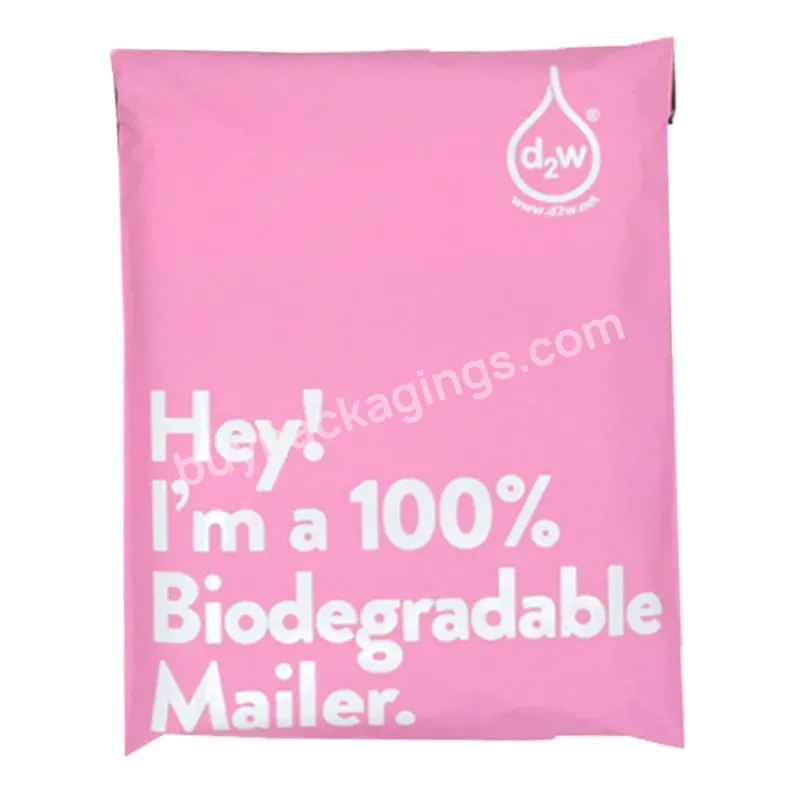 High Quality Custom Logo Pink Poly Mailer Plastic Shipping Mailing Bag Envelopes Polymailer Courier Bag