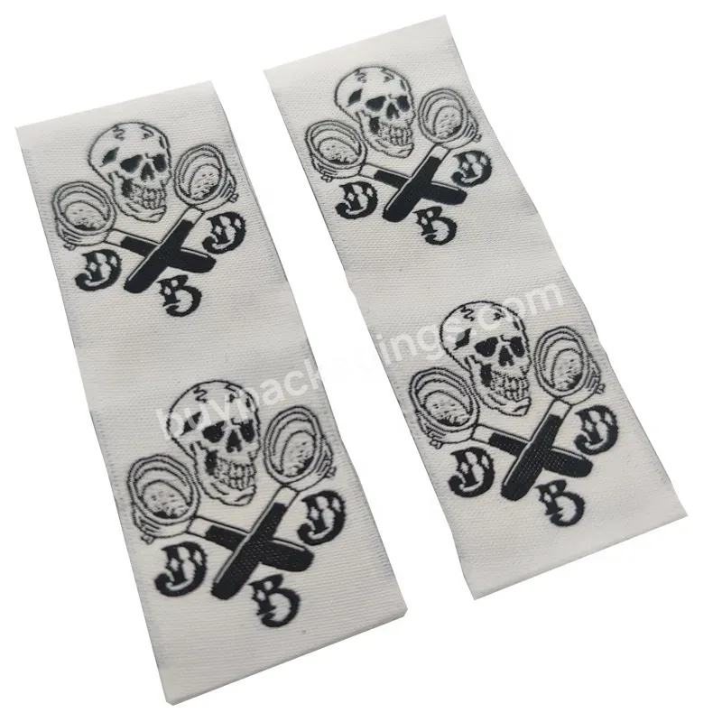 High-quality Custom Manufacturing Woven Label Silk Size Label Clothing Neck Label