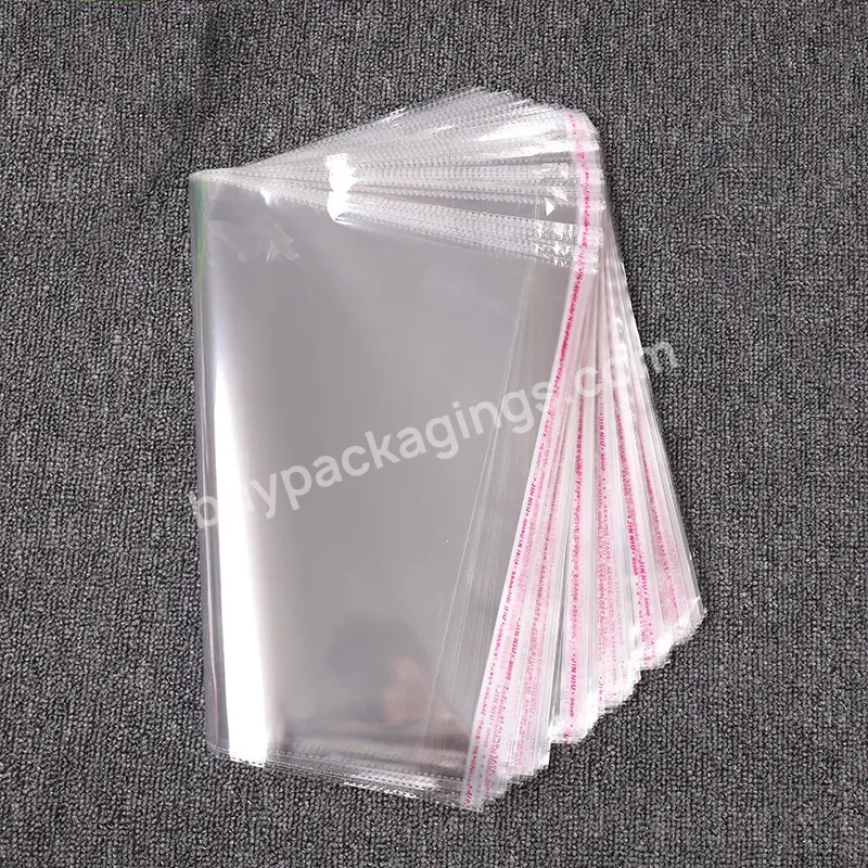High Quality Custom Poly Packaging Waterproof 20 X 30 Cm Cellophane Clear Garment Plastic Opp Bag