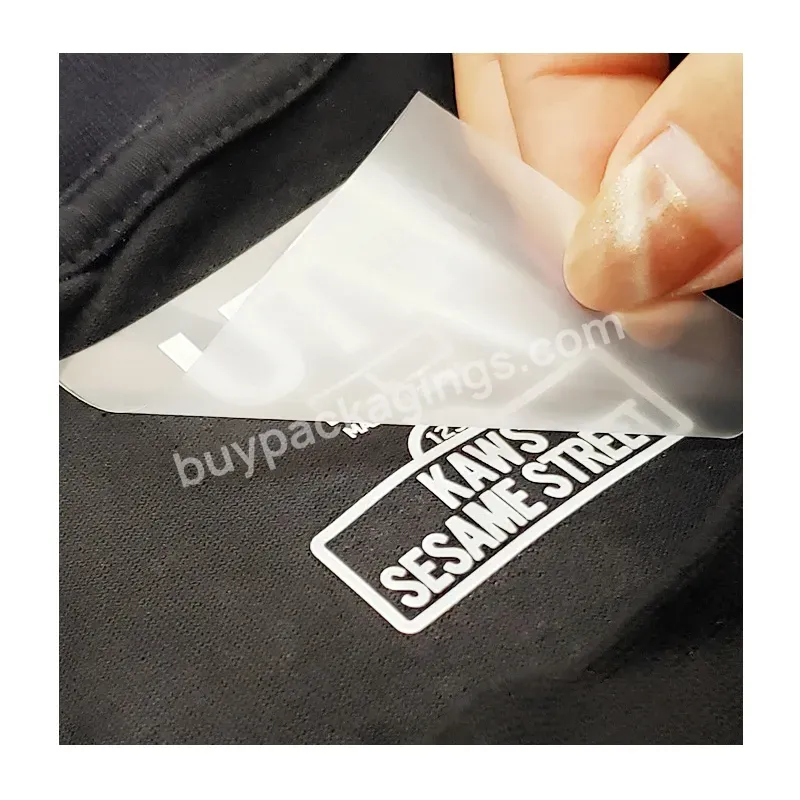 High Quality Custom Silicone Rubber Tagless Labels Heat Transfer With Letters And Numbers Name Logo