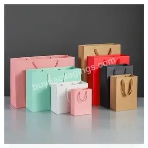 High Quality Custom Sizes Design Paper Bags Recyclable With Handle Bag Custom Kraft Paper Bag China