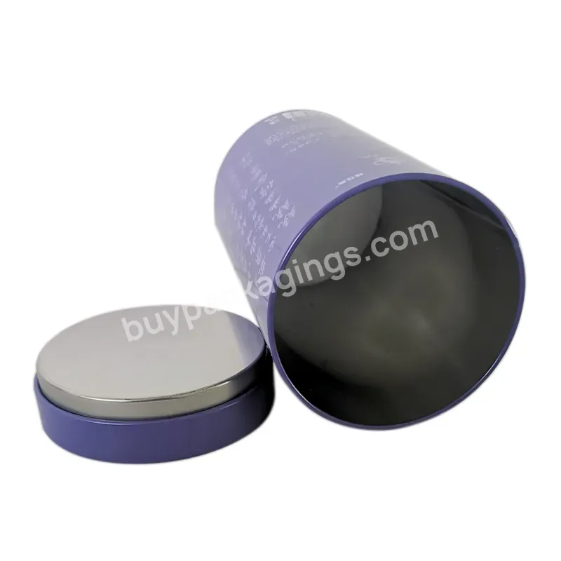 High Quality Custom Small Cylindrical Tea Tin Canister Round Jar Tea Tin Box Container For Tea Coffee