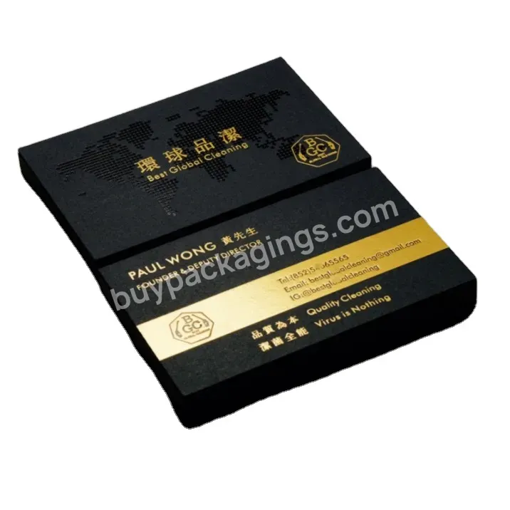 High Quality Custom Thank You Cards Design Gold Foil Business Card Printing For Small Business