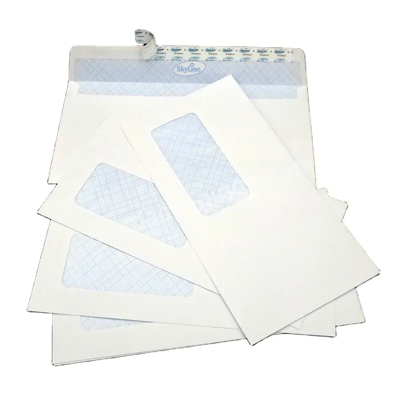 High Quality Custom White Paper Envelope With Window For Business In Office