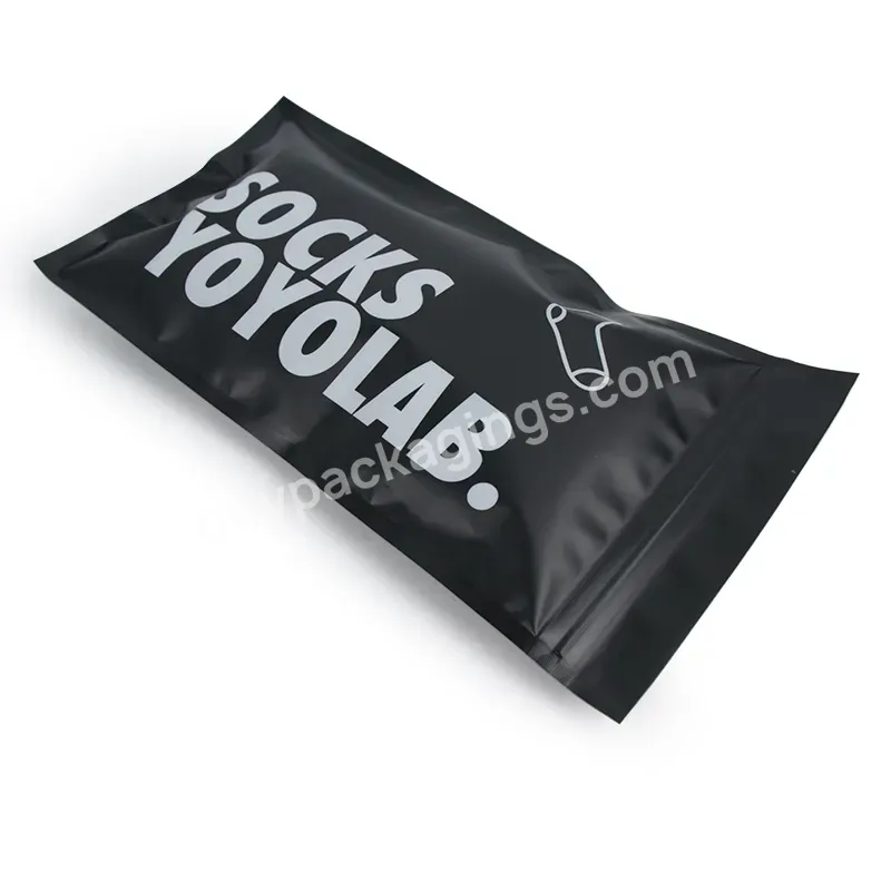 High Quality Custom Ziplock Resealable Zipper Bags For Socks/underwear/clothes With Your Own Logo