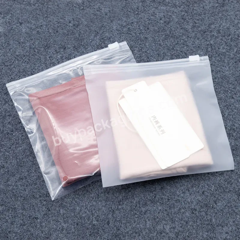 High Quality Customised Printing Extension Zip Lock Bag With Logo Logo Self Sealing Shirt Clothes Zipper Bag