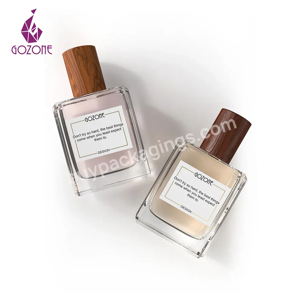 High Quality Customize Square Glass Luxury Bottle Bottles Manufacturer For Perfume Packaging