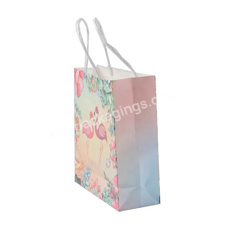 High Quality Customized High Quality Paper Shopping Packaging Art Paper Bag With Gold Foil Logo And Rope Handle