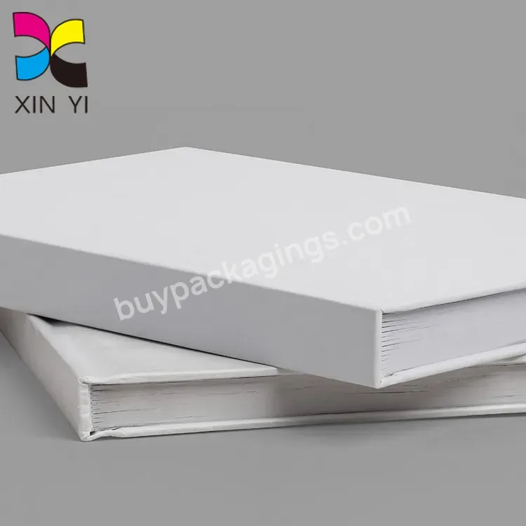 High Quality Decorative Books Hardcover White Blank Book Printing