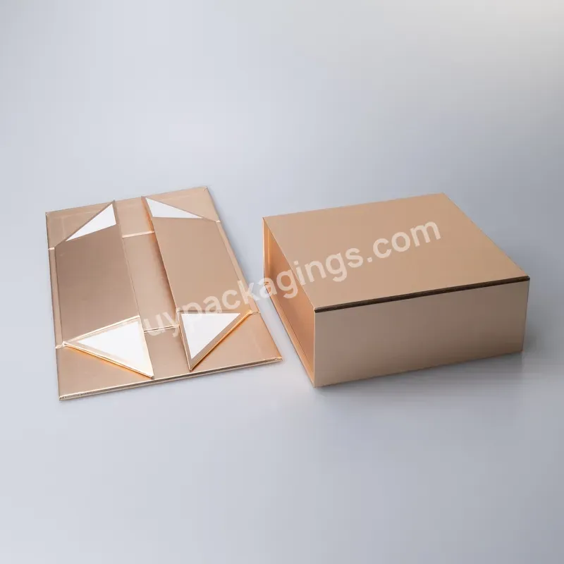 High Quality Design Logo Luxury White Black Colour Folding Gift Cosmetic Packaging Magnetic Paper Box