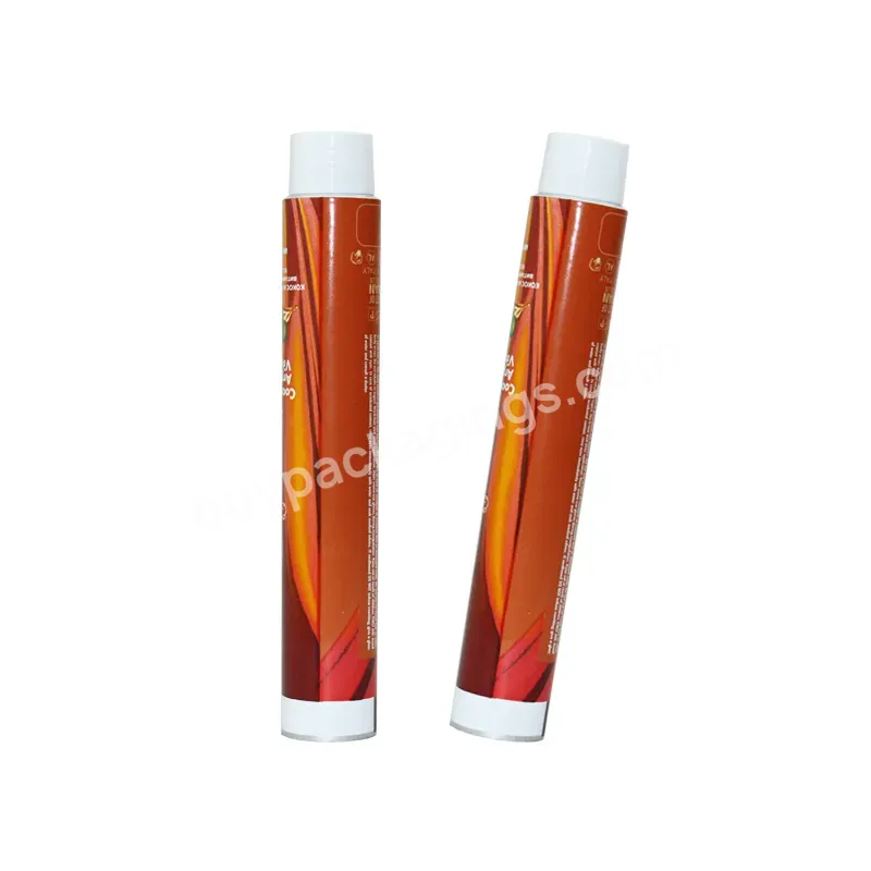 High Quality Dia25 Dia28 Dia32 Dia35 Recyclable Collapsible Tubes Metal Cosmetic Tubes Eyebrow Pigment Tubes