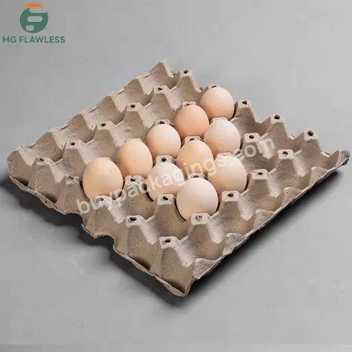 High Quality Disposable 30 Holes Eggs Flats Tray 100% Recycled Biodegradable Cardboard Paper Pulp Egg China Manufacturer