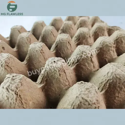 High Quality Disposable 30 Holes Eggs Flats Tray 100% Recycled Biodegradable Cardboard Paper Pulp Egg China Manufacturer