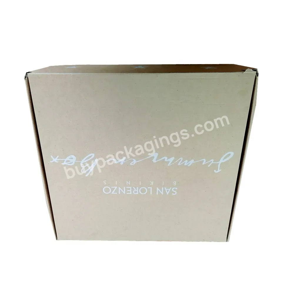 High Quality E Flute Single Wall 4 Layers Offset Printing Corrugated Cardboard Gift Carton Packaging Mailing Boxes For Garments