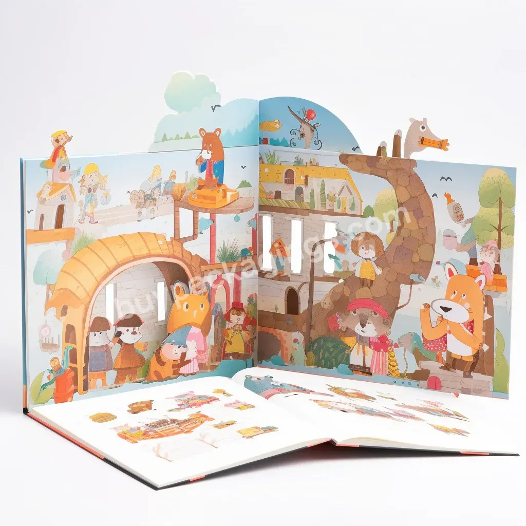 High Quality Eco-friendly Custom Printed Children Picture Cardboard Board Book Printing On Demand For Kids