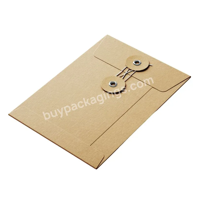 High Quality Eco Friendly Envelopes With Logo Or String Mini Envelope With String Packaging For T-shirt